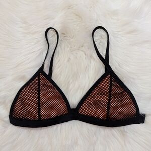 Triangl Fish Net Bikini Top in Size Small